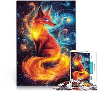 Kitsune nello spazio Puzzle da 1000 pezzi per adulti Aiuta il cervello ad allenare i giocattoli che creano dipendenza per coltivare la pazienza Decorazione della casa 38x26cm