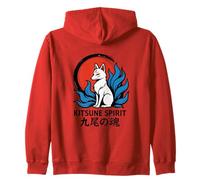 Kitsune Spirit Anima a Nove Code Felpa con Cappuccio