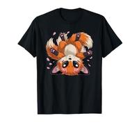 Kitsune Volpe A Nove Cazze Giapponese Mitologia Anime Maglietta