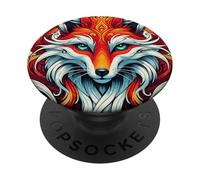 Kitsune (Volpe Giapponese) | Estetica d’Arte Mistica PopSockets PopGrip Adesivo