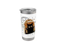 Kittea Cute Cat In Tea Bag Kitten Lovers Tea Fans Bicchiere termico in acciaio inox doppia parete