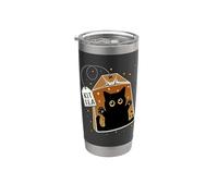 Kittea Cute Cat In Tea Bag Kitten Lovers Tea Fans Bicchiere termico in acciaio inox doppia parete