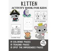 Kitten Activity Book for Kids: Coloring, Tracing and Spot the Difference Pages