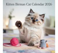 Kitten Birman Cats Calendar 2026: A Year of Fluffy Paws & Blue-Eyed Cuteness