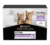 Kitten Cibo Umido per Gattini Pezzettini in Salsa Tacchino 40 Bustine da 85g
