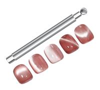 Kitten Eye Magnet for Nails - Metal Double Ended Nail Magnet | Manicure Ergonomic Grip Beauty Tool for Salon Home Dating Studio Professionals, This Accessory Appeals To Women, Teens