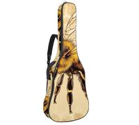 Kitten Faces with Hearts - Custodia per chitarra con motivo senza cuciture, per San Valentino, imbottita, con tasche regolabili per tracolla, Multicolore 03, 42.9x16.9x4.7 in, Zaino casual