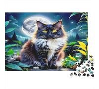 Kitten in Hammock Surrounded by Flowers And Butterflies Puzzle Impossibili 1000Pcs Decorazione Per La Casa. Giochi Rilassamento E Intelligence Per Adulti E Bambini Da 12 Anni 38x26cm/1000pcs