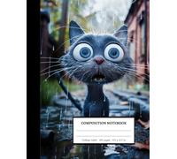Kitten In The Rain | Composition Notebook : College ruled 100 pages 8.5 x 11 inches | Nice Gifts for Teens: School Supplies: Inspired by 100 Lined Paper for Boys, Girls and Students.