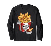 Kitten Nuggets Funny Cat Design Maglia a Manica