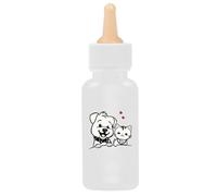 Kitten Nursing Bottles with Nipple Tips, Portable Milk Feeding Set for Small Pets, Reusable Animal Feeder for Puppies Rabbits Hamsters Indoor Outdoor Use, 5.91x2.36x2.36 Inches