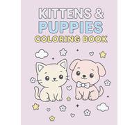 Kitten & Puppies Coloring Book