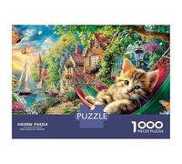 Kitten Puzzle 1000 Pezzi Cartone Resistente Magic Castle Per Collezionisti, Puzzle Abilità Logiche, Gioco Di Festa, Miglior Regalo Per Appassionati Di Puzzle 70x50cm/1000pcs