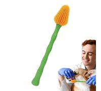 Kitten Soft Bristles Toothbrush - Portable Pet Tool, Extended Thin Neck Profile, Flexible Rubber Coated Handle, Compact Storage Head | Hygiene Maintenance For Cat Small Breed Health Brush