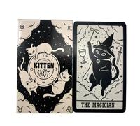 Kitten Tarot Deck for Table, Oracle Card for Game, 4.05 Inch Fortune Aid, Divination Tools with Compact Design, Reliable Equipment with Modern Style, Supplies Accessories for Board Game English 78pcs