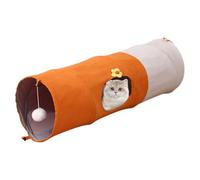 Kitten Tunnel, Foldable Pet Tunnel with Ball, Scratch-Resistant Play Cave, Interactive Hideaway Design, Fun Entertainment Space, for Indoor Outdoor Apartment Living Playroom Bedside Travel Use