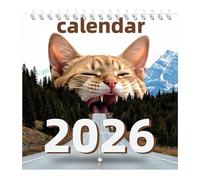 Kitten Wall Calendar 2026 - Calendario Funny Cats con panoramica mensile, da gennaio a dicembre | Sweet Cat Pictures per amici di famiglia, pianificatore pratico per scrivania, ufficio, scuola, casa d
