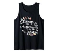 Kittens Are Angels with Whiskers Fluffy Cat Pet - Canotta