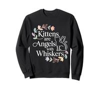 Kittens Are Angels with Whiskers Fluffy Cat Pet - Felpa