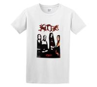Kittie Spit Heavy Metal Morgan Lander Album Cover Casual Round Neck T Shirt White S