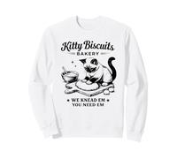 Kitty Biscuit Bakery Chef Divertente Baking Lover Scuola di Felpa