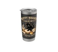 Kitty Biscuits Bakery Purrfectly Impastato Cat Genitore Umorismo Bicchiere termico in acciaio inox doppia parete