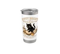 Kitty Biscuits Bakery Purrfectly Impastato Cat Genitore Umorismo Bicchiere termico in acciaio inox doppia parete