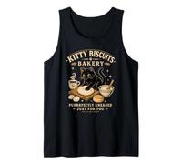Kitty Biscuits Bakery Purrfectly Impastato Cat Genitore Umorismo Canotta