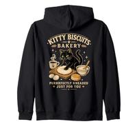 Kitty Biscuits Bakery Purrfectly Impastato Cat Genitore Umorismo Felpa con Cappuccio