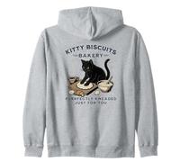 Kitty Biscuits Bakery Purrfectly Impastato Cat Genitore Umorismo Felpa con Cappuccio