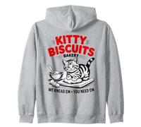 Kitty Biscuits Bakery We Knead Em You Need Em Cat Felpa con Cappuccio