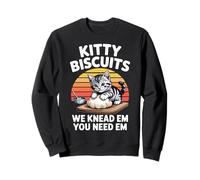 Kitty Biscuits Bakery We Knead Em You Need Em Cute Cat Felpa