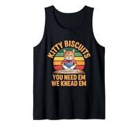 Kitty Biscuits Bakery We Knead Em You Need Em Funny Cat Canotta