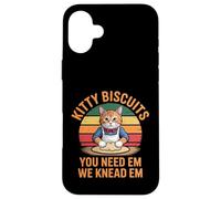 Kitty Biscuits Bakery We Knead Em You Need Em Love Cat Custodia per iPhone 16 Plus