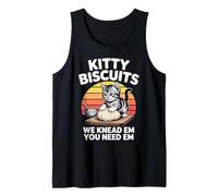 Kitty Biscuits Bakery We Knead Em You Need Em Retro Canotta