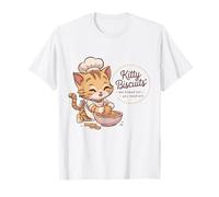 Kitty Biscuits We Knead Em You Need Em Cat Lover panetteria Maglietta