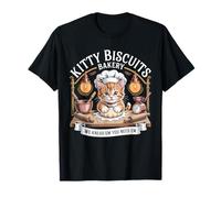 Kitty Biscuits We Knead Em You Need Em Funny Cat Impastare Maglietta