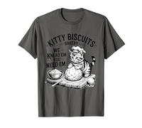 Kitty Biscuits We Knead Em You Need Em Funny Cat Impastare Maglietta