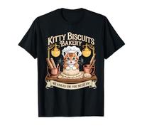 Kitty Biscuits We Knead Em You Need Em Funny Cat Impastare Maglietta