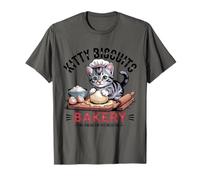 Kitty Biscuits We Knead Em You Need Em Funny Cat Impastare Maglietta