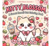 Kitty Blossom: A Sweet Kawaii Cat Coloring Book