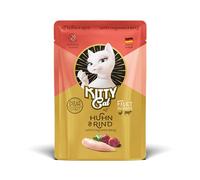 KITTY Cat Filetto in paté pollo & manzo, 6 x 85 g, cibo umido gourmet per gatti, con taurina, olio di salmone e cozze verdi senza cereali con molta carne, prodotto in Germania