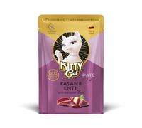 KITTY Cat Paté Fagiano & Anatra, 48 x 85 g, mangime umido per gatti, senza cereali, con taurina e olio di salmone, mangime completo ad alto contenuto di carne, Made in Germany
