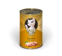 KITTY Cat Paté Pollo, 6 x 400 g, Cibo umido per gatti, senza cereali con taurina, olio di salmone e cozze verdi, alimento completo ad alto contenuto di carne, Made in Germany