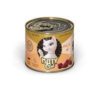 KITTY Cat Paté Wild, 6 x 200 g, cibo umido per gatti, senza cereali con taurina, olio di salmone e cozze con labbra verdi, mangime completo ad alto contenuto di carne, Made in Germany