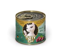 KITTY Cat Paté Wild & Pollame, 6 x 200 g, Cibo umido per gatti, senza cereali con taurina, olio di salmone e cozze dalle labbra verdi, alimento completo ad alta percentuale di carne, Made in Germany