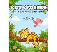 Kitty Forest: Simple & Cute Animal Coloring Book