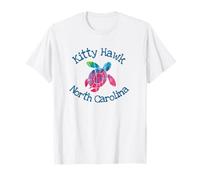 Kitty Hawk - Tartaruga Batik ad acquerello costiera Maglietta