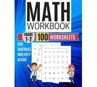 Kitty Learning Math Workbook Grade 1-2 Add Subtract Multiply Divide (Tascabile)