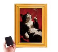 Kitty Magnet Set - Mini Refrigerator Magnets for Holding Notes | PVC Material with Magnetic Base, Adorable Character Designs, Functional Display Clips for Photos Lists 3.15x2.36 in